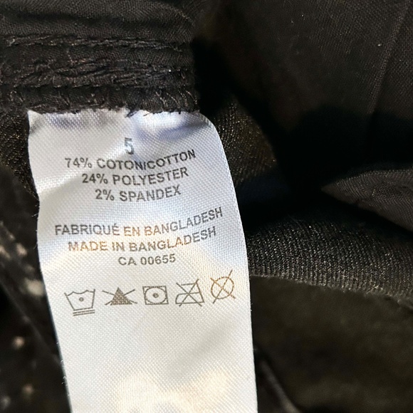 NEW PHOTOS! LEGGINGS, SKINNY DENIM, BLACK/GREY, SIZE 5, BLACK, FLY FRONT, 5 POCK - Picture 11 of 16